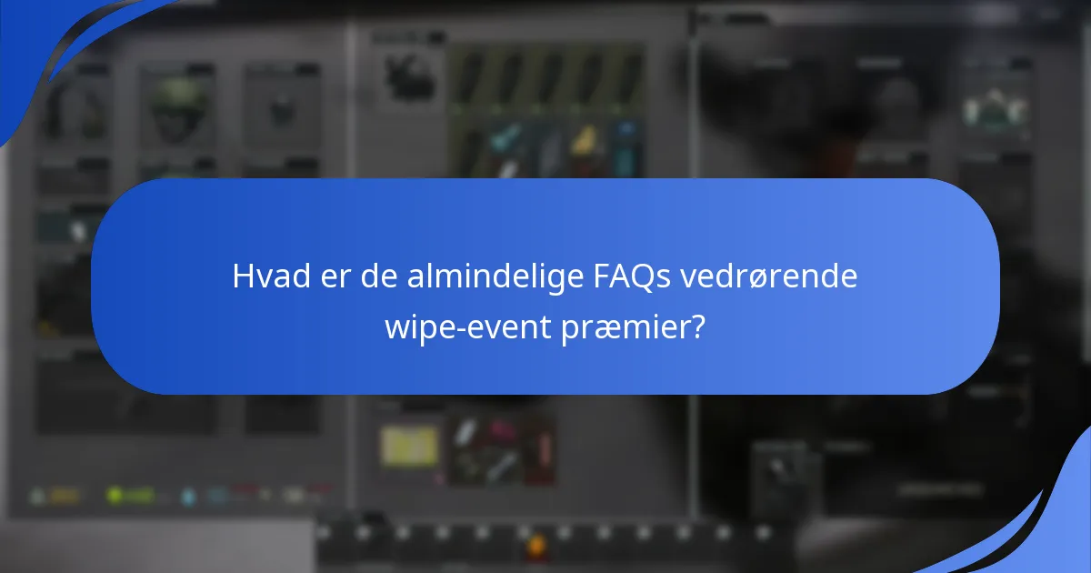 Hvordan modtager jeg kravnotifikationer for wipe-event præmier?