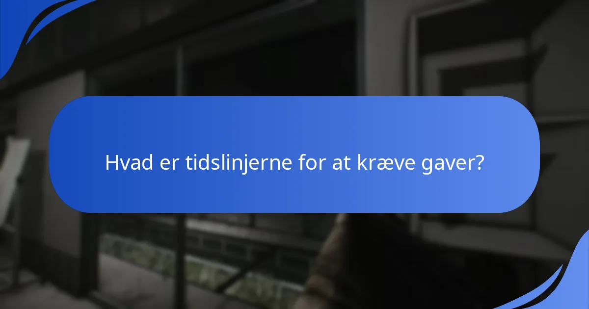 Hvordan linker jeg mine konti til gavekrav?